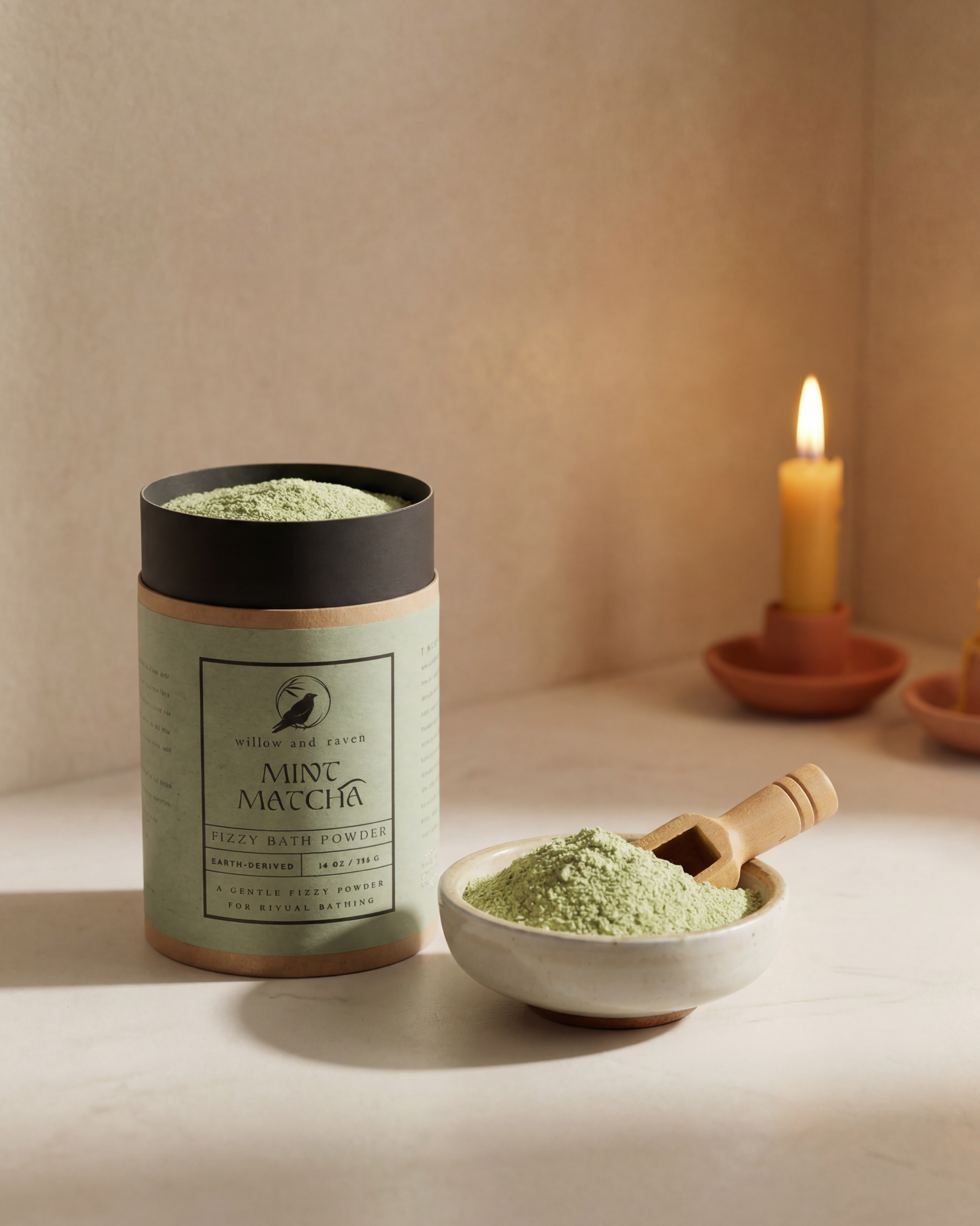 Mint Matcha Bath Powder